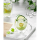thumbnail image 5 of Pack 2 Tazas Transparente Vidrio Café Té Multiuso 150ml, 5 of 7