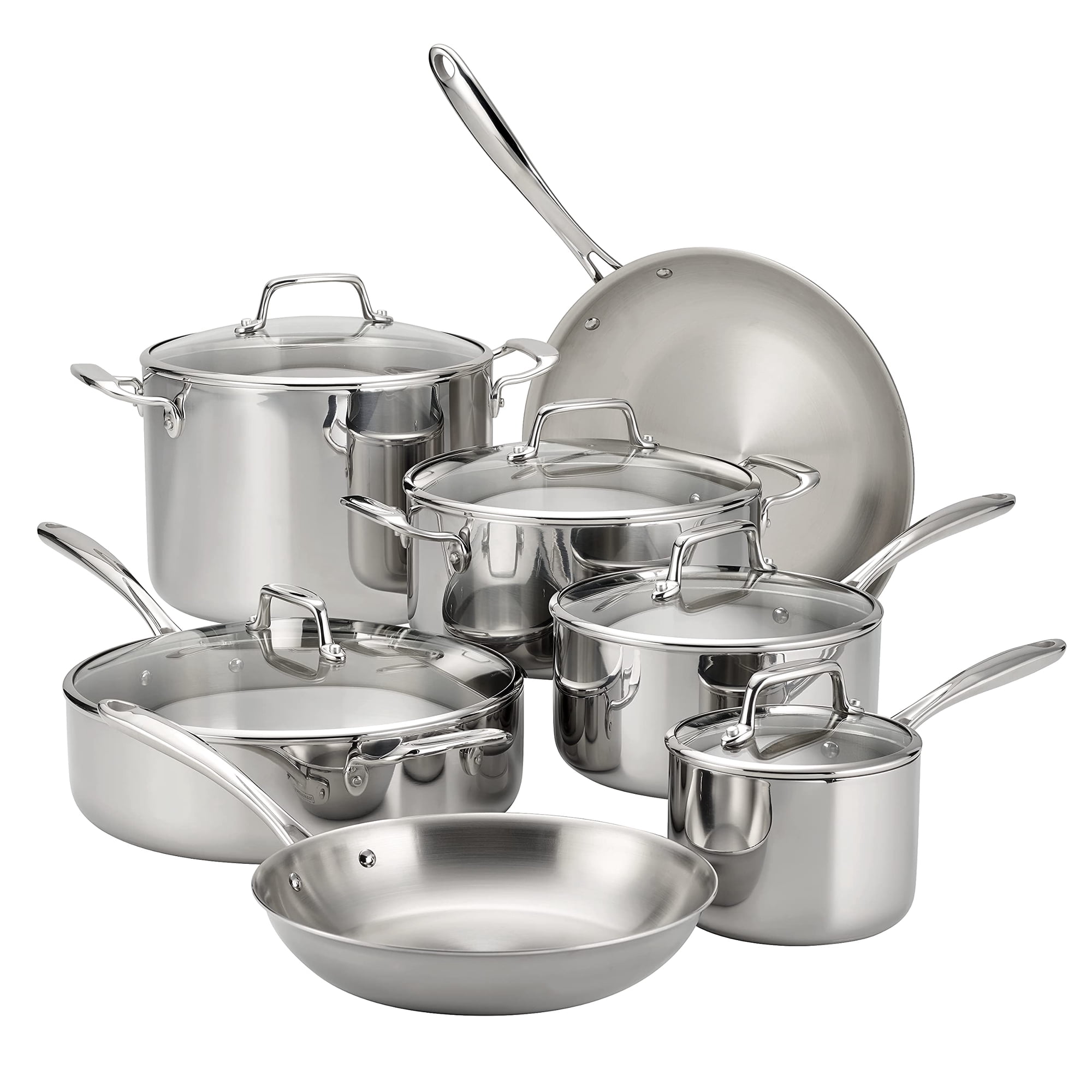 Juego De Utensilios De Cocina Tramontina De 12 Piezas De Acero Inoxidable Tricapa