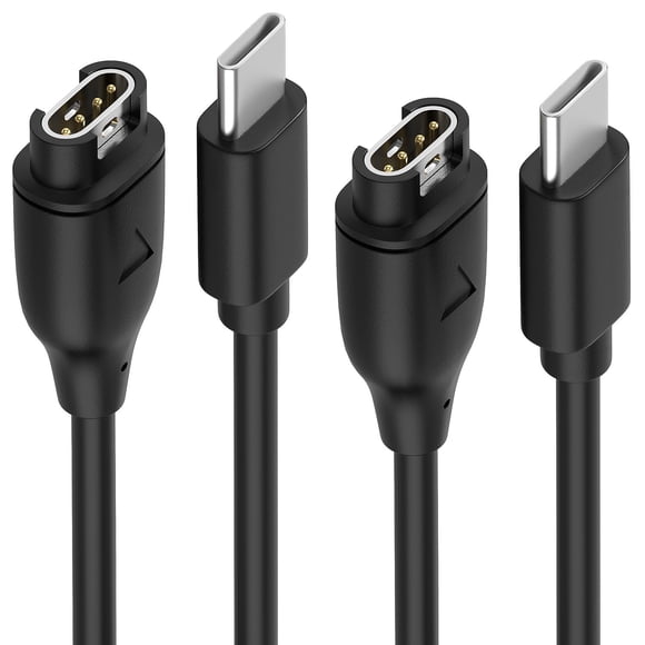 Cable de carga USB‑C Sinoacc para Garmin Vivoactive 6, 5, 4 y 3 – Pack de 2