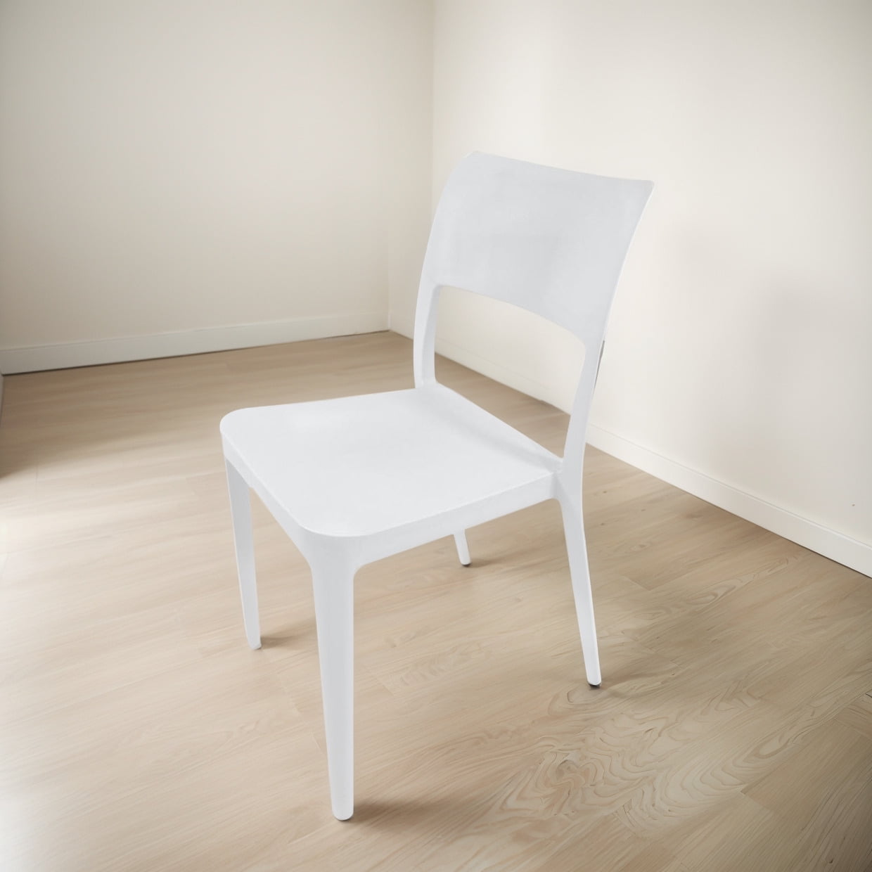 Silla Plástica Minimal Gris Dvp