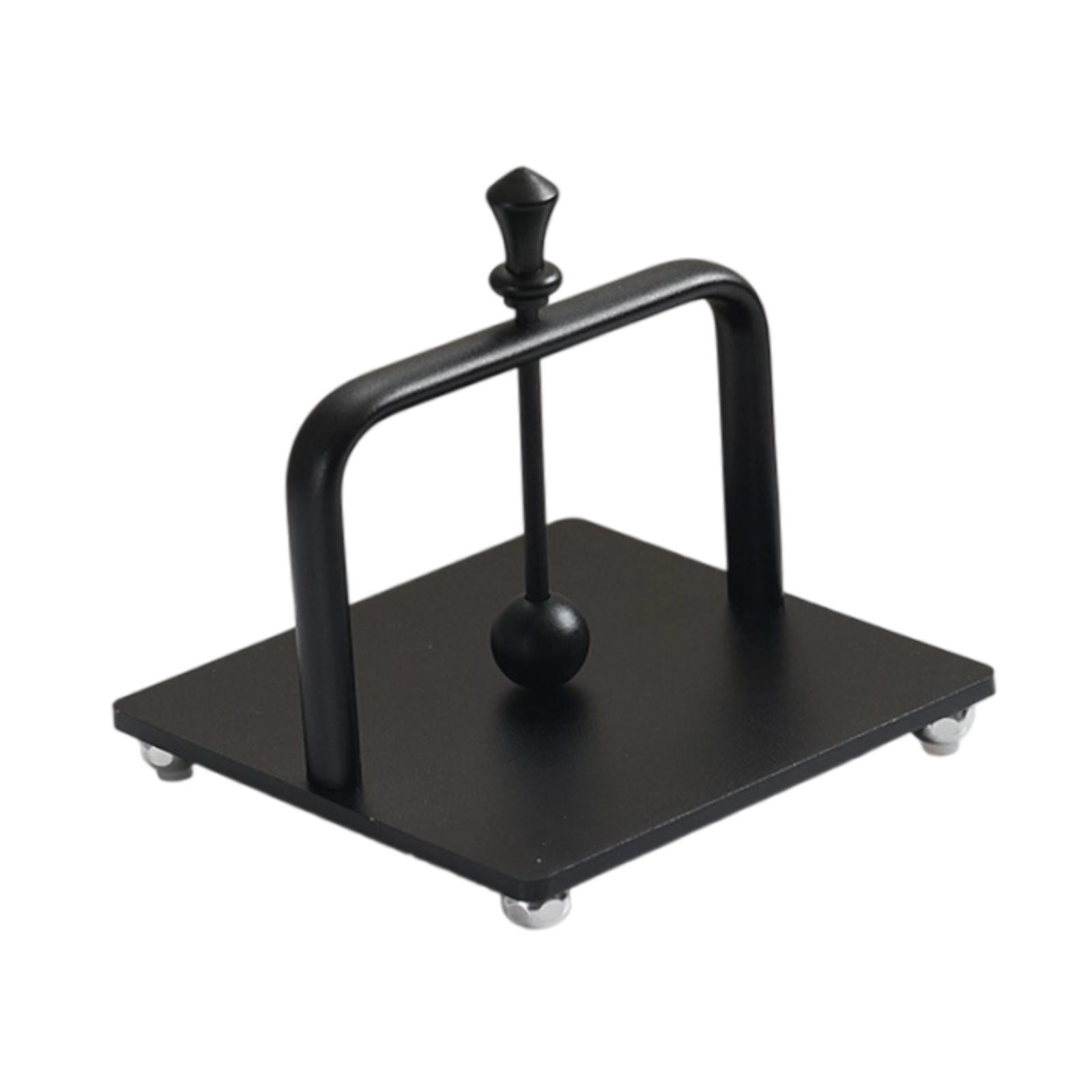 Magideal - Servilletero, Porta Toallas Para Invitados, Decoración De Encimera, Porta Pañuelos De Mesa, Bandeja Para Servilletas De Cóctel Para Mesa De Cocina, Ba Negro