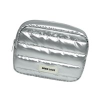 Ioensy - Neceser Para Mujer, Creativo, Para Guardar Botellas De Tamaño Completo, Artículos De Tocador, Plateado