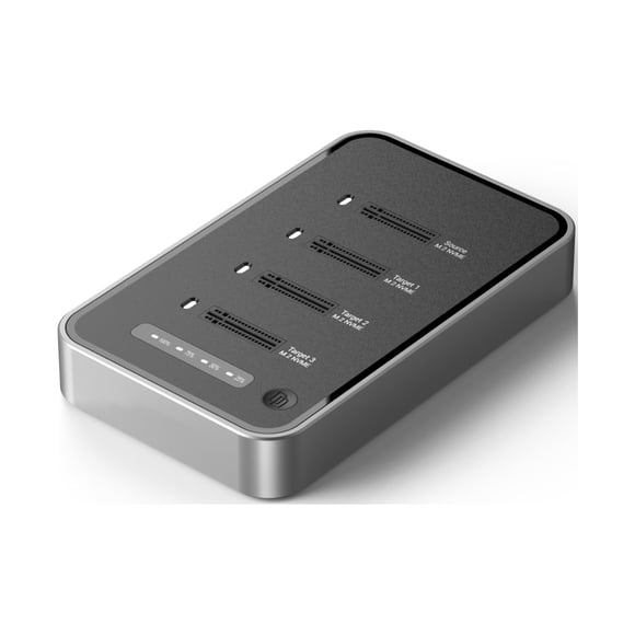 Estación de acoplamiento SSD IO CREST de 4 bahías USB4.0 con clonador NVMe