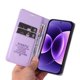 thumbnail image 3 of Funda Billetera de Cuero para Xiaomi 17 Pro con Tarjetero y Soporte - Tapa Magnética Morado, 3 of 5