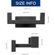 thumbnail image 2 of Gancho Doble NearMoon Acero Inoxidable SUS304 Negro Mate, 2 of 3