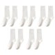 thumbnail image 1 of pares de calcetines finos de algodón para mujer, calcetines de algodón suave hasta el tobillo (4 estilos), color liso, 1 of 5