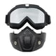 thumbnail image 2 of Mascara Airsoft Modular Paintball Antiparra Desmontable Plateado, 2 of 3