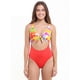 thumbnail image 1 of Trikini con nudo ajustable estampado  rojo Talla M, 1 of 3