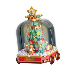 Magideal - Bloques De Construcción Navideños, Juego De Bloques De Construcción, Juguetes, Regalo Festivo, Kit De Juguetes De Bloques Apilables Para Niñas De 6, Árbol De Navidad