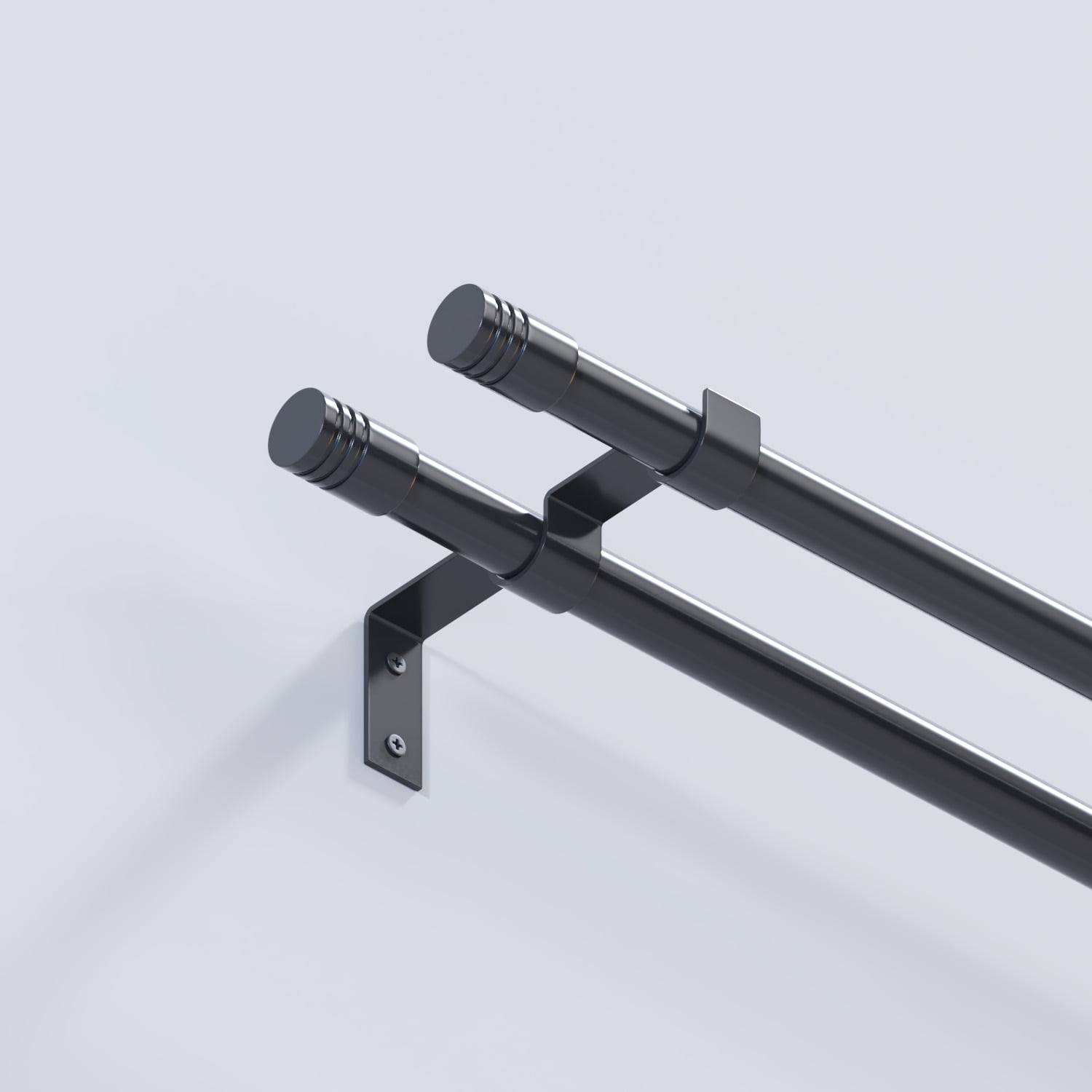 Decor - Set Barra Doble Andino 21mm Negro X 2.00