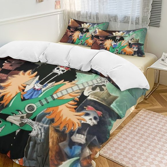 Brook Bed Duvet Cover Funny Anime Cartoon Bedding Sets Lightweight 3 Piece Comforter Sets
