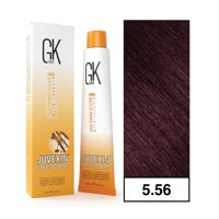 Gkhair - - Tintura Cream Color Permanente Vegana 100Ml + Oxidante - 5.56 Caoba Rojo