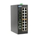 thumbnail image 1 of Conmutador Ethernet PoE industrial con riel DIN BV-Tech de 16 puertos, 1 of 2