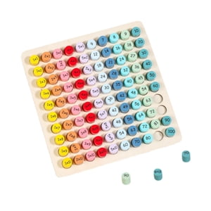 Bothyi - Juego De Mesa De Multiplicación Montessori De Madera, Juguete Montessori Para Niños