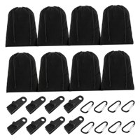 Ioensy - 8 Clips Para Lona De Camping Portátiles, Resistentes Al Viento Y Resistentes Al Agua, Para Cortinas De Jardín Y Senderismo.