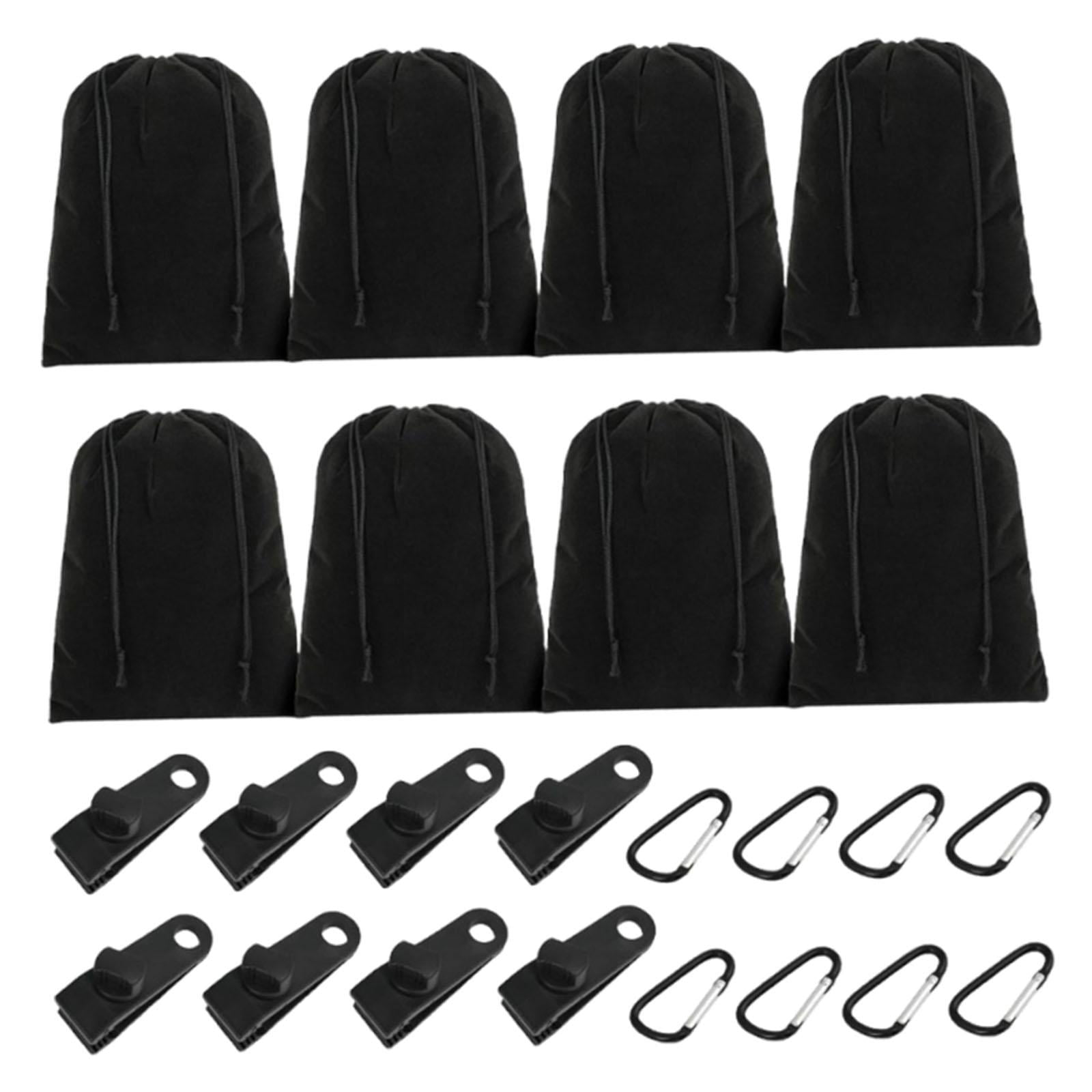 Ioensy - 8 Clips Para Lona De Camping Portátiles, Resistentes Al Viento Y Resistentes Al Agua, Para Cortinas De Jardín Y Senderismo.
