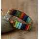 thumbnail image 1 of Colorful Stone Braided Bracelet Adjustable Rope Hand Bracelet Energy Healing & Relax Anxiety Jewelry Gift Boho Style 1 Pc, 1 of 4