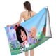 thumbnail image 4 of Cleo y Cuquín Toalla de playa de secado rápido con diseño temático, regalo para mujeres y niñas, ideal para cumpleaños, fans, amantes de la música, uso en la playa o al aire libre, 78 × 160 cm, 4 of 6