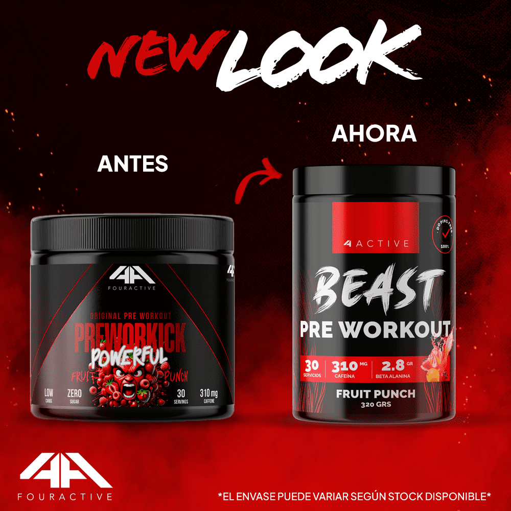 4active - Preworkick (30 Serv) - Fruit Punch