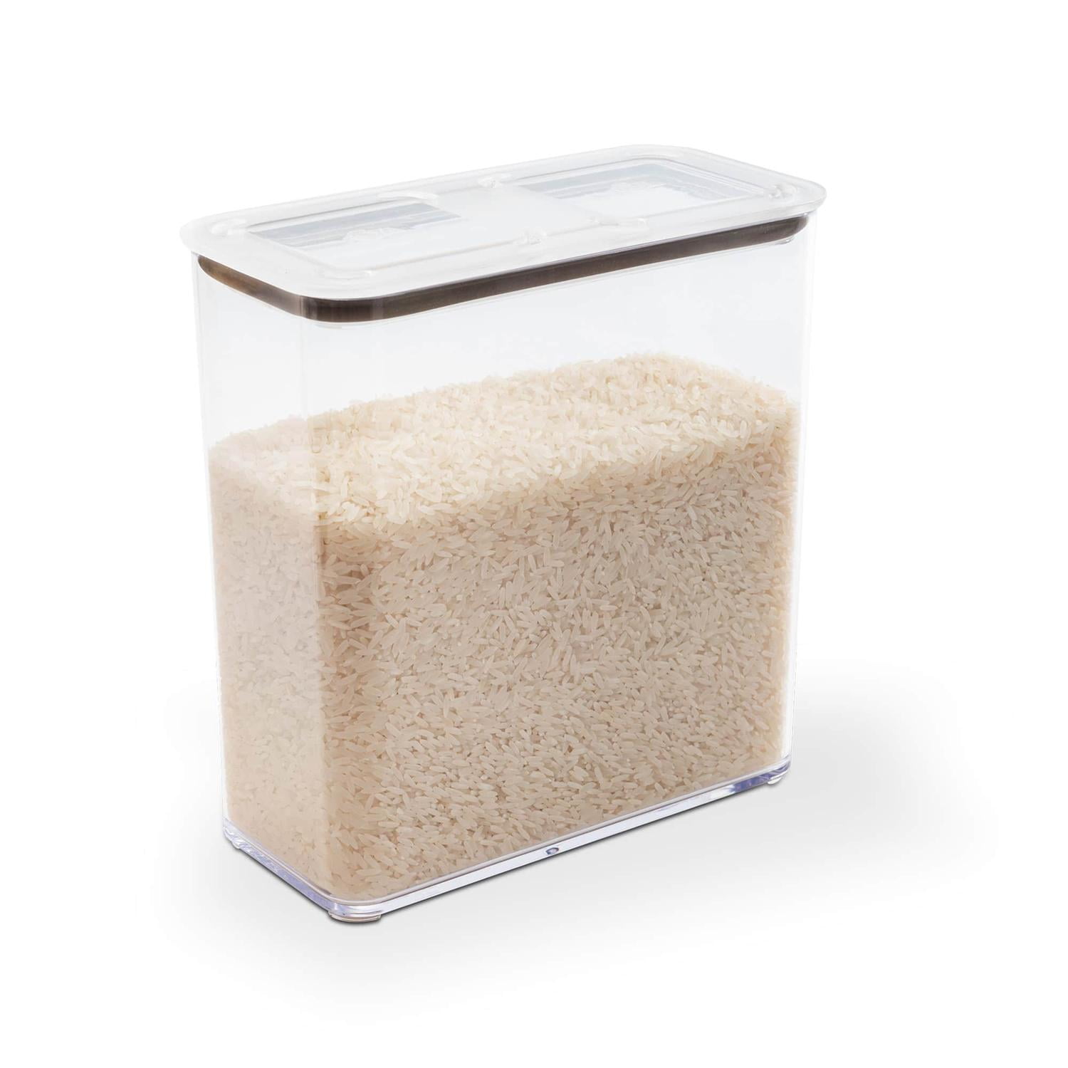 Coza - Contenedor Hermético Rectangular Modo 2,7 L Cristal Blanco