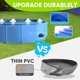thumbnail image 4 of Piscina plegable para perros PUPTILY con tablero de polipropileno de alta resistencia de 80 x 20 cm, 4 of 7
