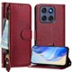 thumbnail image 1 of FOXDOCK Funda Tipo Cartera para iPhone 17 Pro Cuero PU con Cremallera y Correa de Muñeca, Ranuras para Tarjetas, Soporte Plegable, Cierre Magnético, 1 of 5