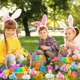thumbnail image 4 of Juguetes de peluche de conejo PIONJOY, 24 piezas, huevos de Pascua rellenos para niños, 4 of 8