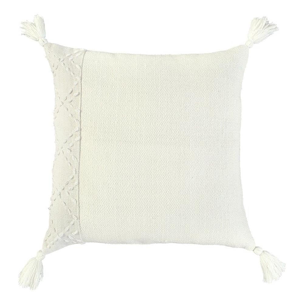 Pillow Rizzy Home Color Block De 50 X 50 Cm De Plumón Con Funda De Poliéster Para Mascotas