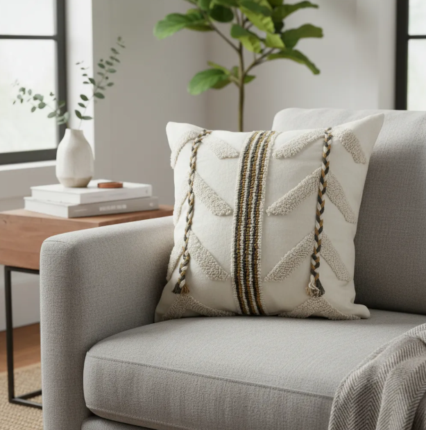 Rehuce - Cojín Algodón Bordado