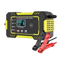 Importclick - Cargador Batería Automóvil 6 Amp Monitor Carga Inteligente 12 V Amarillo