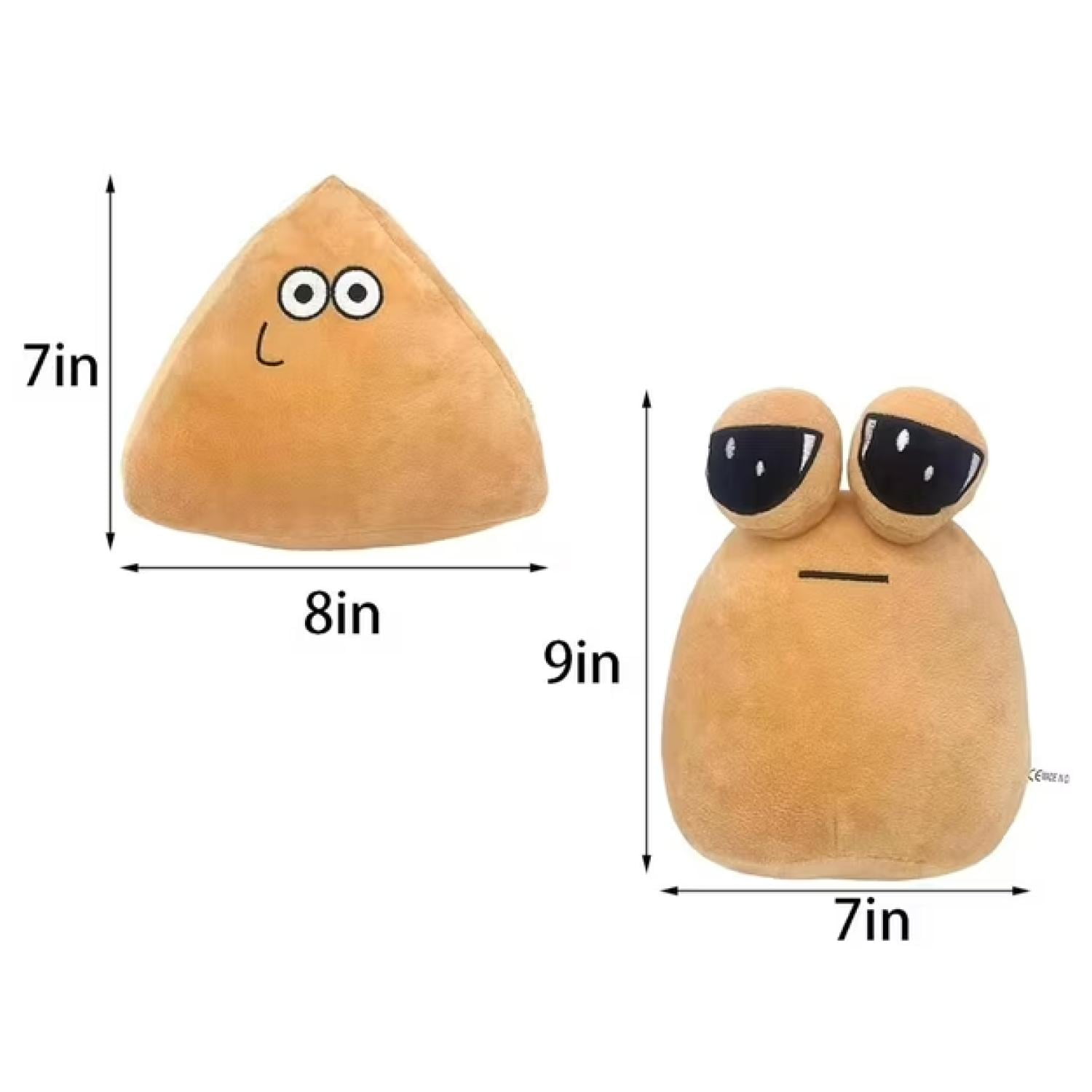 Total E-commerce - Juguete Pack 2 Peluches Mi Mascota Alien Pou 20cm Beige Infantil