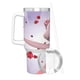 thumbnail image 3 of Angelina Ballerina Vaso aislado de acero inoxidable con asa, diseño temático, regalo para familia, amigos y fans; incluye pajita y encaja en el portavasos estándar, 40 oz, 3 of 6