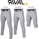 thumbnail image 4 of Pantalones de béisbol Easton RIVAL+ con ribetes gris/azul marino para adultos, talla XXL, 4 of 4