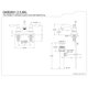 thumbnail image 2 of Grifo para lavabo Kingston Brass Knight GKB2605KL de 4 pulgadas, 2 of 2