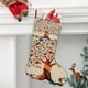 thumbnail image 2 of Life Tree Tema: Calcetines de Navidad, fino lino blanco para colgar en escaleras y chimenea, decoración navideña para el hogar, regalo de Navidad. 45cm × 32cm, 2 of 5