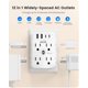 thumbnail image 4 of Adaptador Power Strip LENCENT de 2 a 3 clavijas con protección contra sobretensiones, 4 of 7