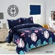 thumbnail image 1 of Cobertor de Invierno de Plush y Chiporro 2 Plazas Azul Marino Flamingos, 1 of 1