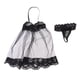 thumbnail image 2 of Conjunto De Falda De Noche De Pijama De Encaje Femenino De Lencería Negra A Escala 1/6 Para Figura De 12 ", 2 of 5
