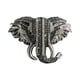 thumbnail image 4 of Broche De Elefante Broches Pin De Solapa Con Cabeza De Elefante Accesorios De Vestir Gris, 4 of 5