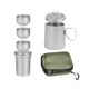 thumbnail image 2 of Juego De Té De Titanio, Tetera Portátil Para Pescar, Viajar Y Actividades Al Aire Libre Con Asa, 2 of 3