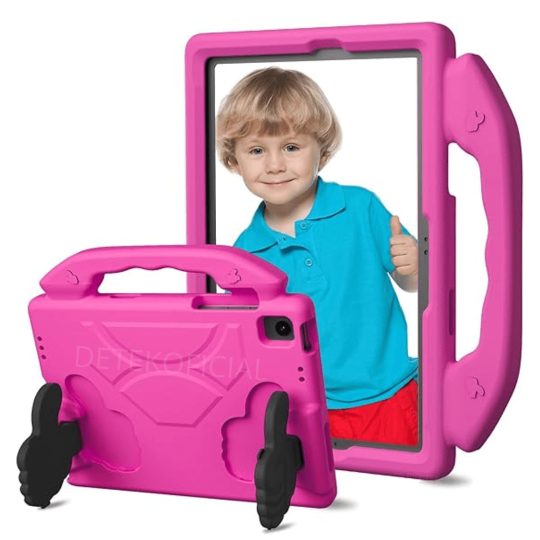Detek Accesorios - Funda Goma Eva Infantil Para Samsung A11+ Plus 11" - Fucsia