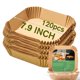 thumbnail image 1 of Forro de papel desechable Air Fryer, 120 piezas para freidora de 3 a 6 cuartos de galón, 1 of 8
