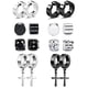 thumbnail image 1 of 10 pares de pendientes magnéticos de acero inoxidable con circonitas, sin perforaciones, para hombre. Material duradero., 1 of 5