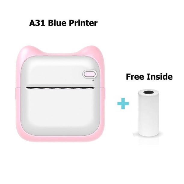 Portable Mini Photo Printer for iPhone/Android - 1000mAh Battery, Perfect for Gifts, Study Notes, Work, and Kids Photos!