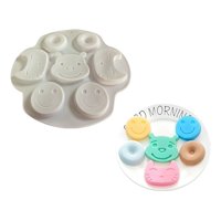 Genérico - Molde De Silicona Oso Moldes Silicona Reposteria Dona Emoji