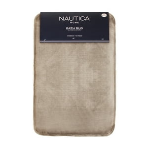 Alfombra De Baño Nautica Flannel 40X60Cm Antideslizante Beige