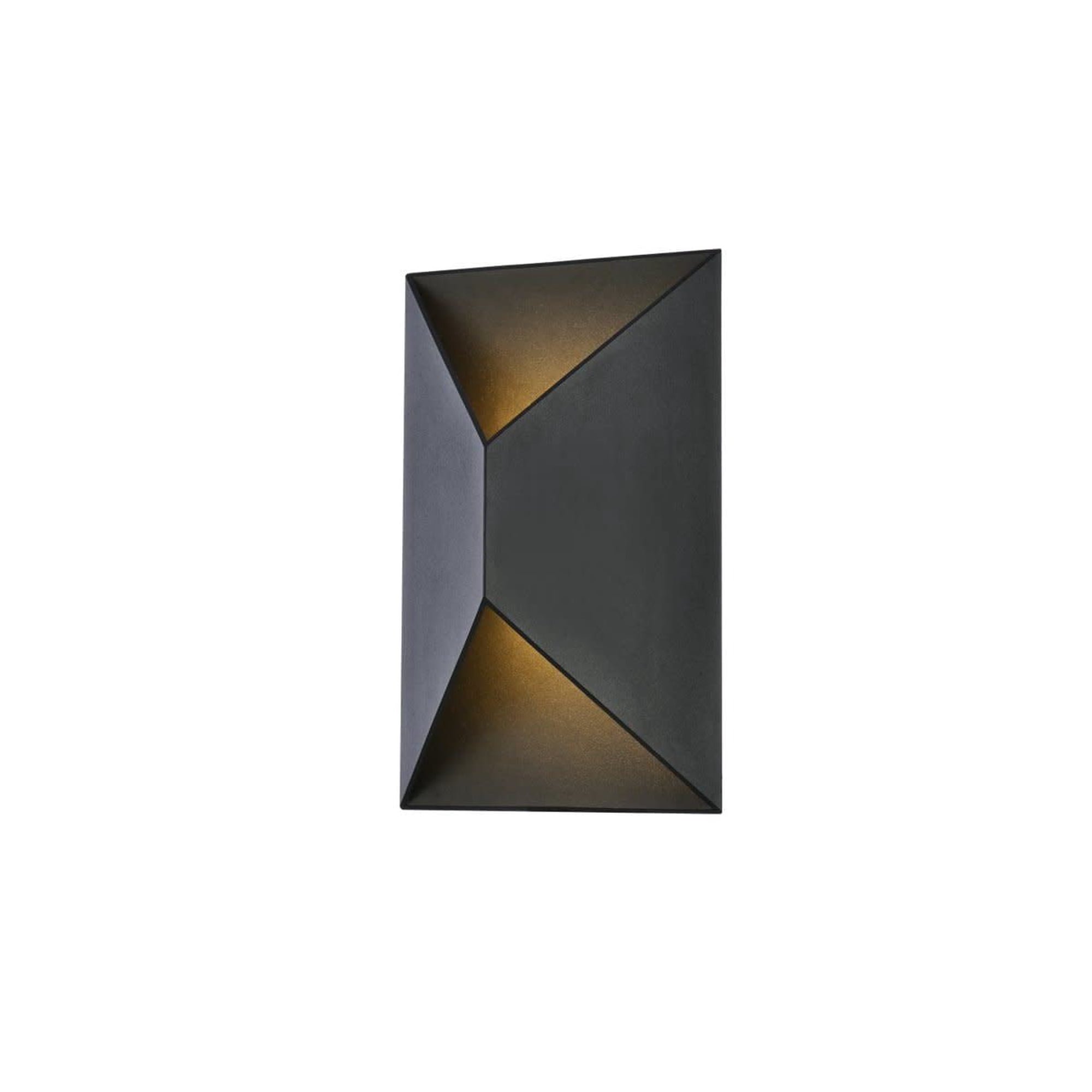 Aplique De Pared Living District Raine Led Negro 28x11x18 Cm 120v