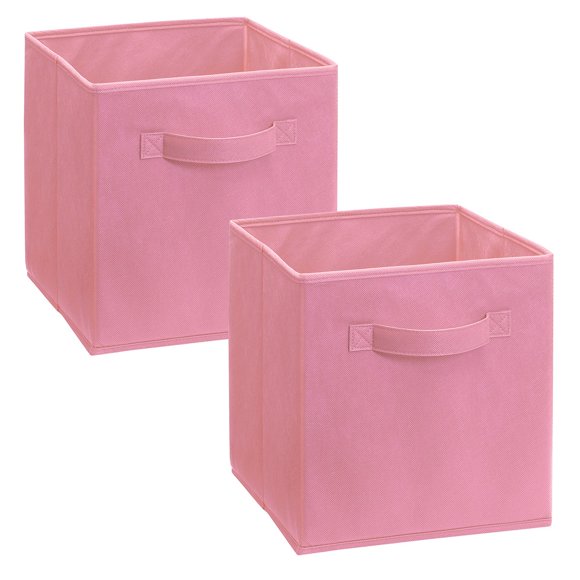 Cajones de tela ClosetMaid 2 unidades rosa 26 × 26 × 26 cm