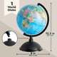 thumbnail image 5 of World Globe Juvale, giratorio, 20 cm, con soporte para que los niños aprendan, 5 of 9