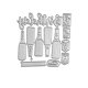 thumbnail image 4 of Troquel metálico TingZVen Happy Birthday Bottle 12 x 11 cm, 4 of 6